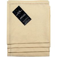 Cotton Fabric 4 Napkins Set - Cream