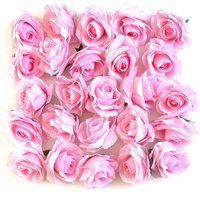 100 Artificial Rose Flowers - Pink