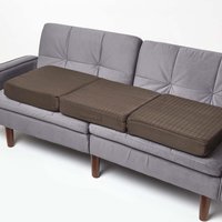 Faux Suede Orthopaedic Foam Booster Cushion - Chocolate / 150cm
