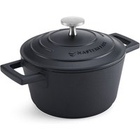 MasterClass Cast Aluminium Black Casserole Dish, 1.4L - Black