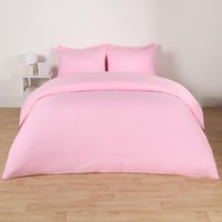 Plain Dyed Bedding Set - Pink / Single