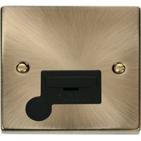 Antique Brass 13A Fused Connection Unit With Flex - Antique Brass