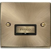 Antique Brass 13A Fused Ingot Connection Unit - Antique Brass
