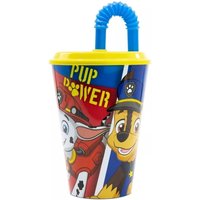 Official Paw Patrol Pup Power Sports Tumber With Straw - Yellow / Paw Patrol Pup Power