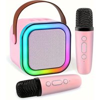 Wireless Speaker Microphone Karaoke Machine - Pink