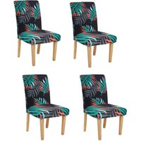 Dining Stretch Removable Chair Covers - Pattern 10 / 4