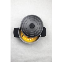 MasterClass 4pc Cookware Set - 4L Shallow Casserole 3 Pan Handle Sleeves - Blue