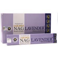 Golden Nag Lavender Incense Sticks for Relaxing, Aromatherapy, Meditation - Purple