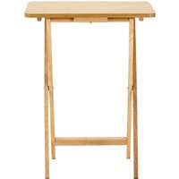 Heva Tropical Hevea Wood Folding Snack Table - Brown