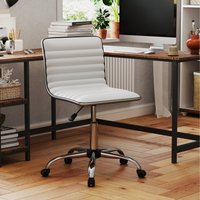 Adjustable Office Chair Task Chair - White