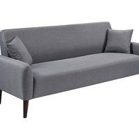 Linen Sofa Set - Grey / 3