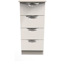 Camden Ready Assembled 4 Drawer Bedside Cabinet - Kashmir Gloss & Kashmir