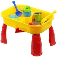 Compact Sand and Water Table with Lid - Yellow