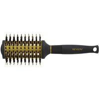 Revlon Ionic Ceramic Smooth Waves Large Round Barrel Hair Brush - Black