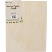 Pack of 3 Wooden Painting Boards - Neutral / 8 x 10 inch