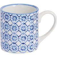 Hand-Printed Espresso Cup & Saucer Set - 65ml - Navy - Navy