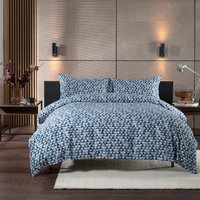 Deyongs Pattern Duvet Cover Bedding Set Triangles in Blue | Size: Single