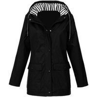 Womens Rain Jacket - Black / UK 16