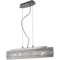 Cosmic Ceiling Pendant Bar 5 Light Polished Chrome, Glass, Crystal - Polished Chrome