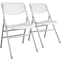 Cosco, Cosco Commercial Xl Plastic Folding Chair - White Cosco, Cosco Commercial Xl Plastic Folding Chair - White