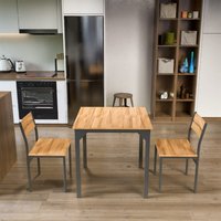 WestWood Dining Table 2 Chairs DS19 Natural - Natural