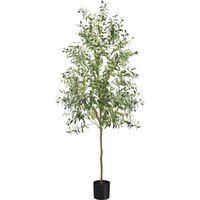 7FT Artificial Olive Tree Faux Potted - Green