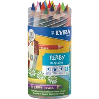 Lyra Ferby Lacquered Pencil 18 Piece Tube - Multi Colour