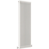 Traditional 2 Column Vertical Radiators - White / 1500mm / 470mm / 100mm