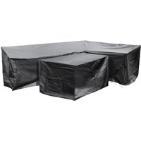 Cozy Bay Fiji EZBreathe Right L Shape Patio Set Cover - Black