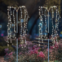 120 LED Solar Willow Tree Garden Spike Light, 2 Lighting Modes - White