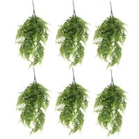 Artificial Hanging Plants Multipacks Fire Resistant UV Resistant - 6 x 85cm Green Pothos / 10cm / 85cm