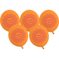 Happy Diwali Party Balloons - Orange