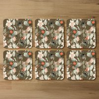 Imprint Fantastic Paint Bouquet Coaster - Brown