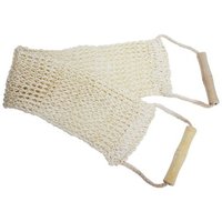 Luxury Jute Back Scrub for Spa-Quality Care - White