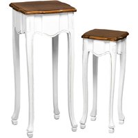 Serena Set Of Two Accent Tables - White