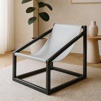 Kendari Grey Cubic Frame Chair - Grey