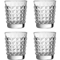 Set Of Four Pyramid Tumblers - Transparent