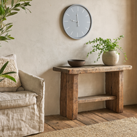 Minimalist Round Wall Clock Matt Metal - Grey