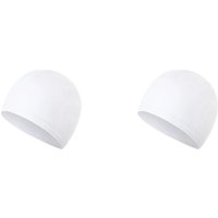 Set of 2 Bicycle Helmet Liner Caps - White