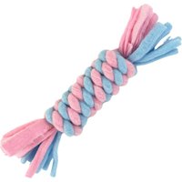 HugglePets Skye & Murphy Fleece Log Dog Toy - Blue/Pink