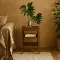 Madrid 2 Shelf Bedside Table - Brown