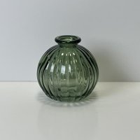 Elegant Vintage Green Round Bottle - Green