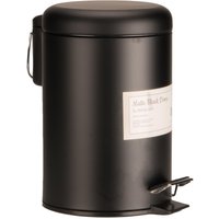 3L Dome Pedal Bin - Black