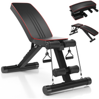 Yohoo, Yohoo Foldable Workout Bench,Adjustable Backrest - Black Yohoo, Yohoo Foldable Workout Bench,Adjustable Backrest - Black