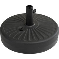 Universal Black Spoke Patio Parasol Base - Black