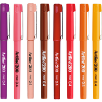 Artline 200 Fineliner Writing Pens - Desert / 8