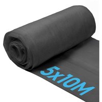 50gsm Weed Control Fabric Garden Fabric Ground Cover - Black / 5kg