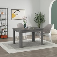 Tolmen Extendable Dining Table Rectangular Wooden Table - Retro Grey