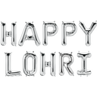 Happy Lohri Foil Balloons S - Silver