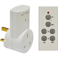 Eagle Eagle 1 Way Remote Control Mains Socket Set - Grey